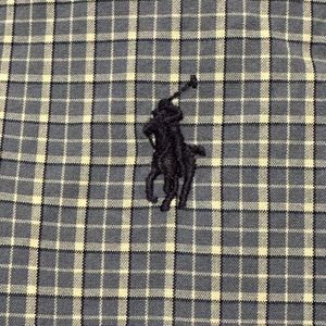 Polo Golf Ralph Lauren Dress Shirt  Long‎ Sleeve Plaid Mens Size XL Blue